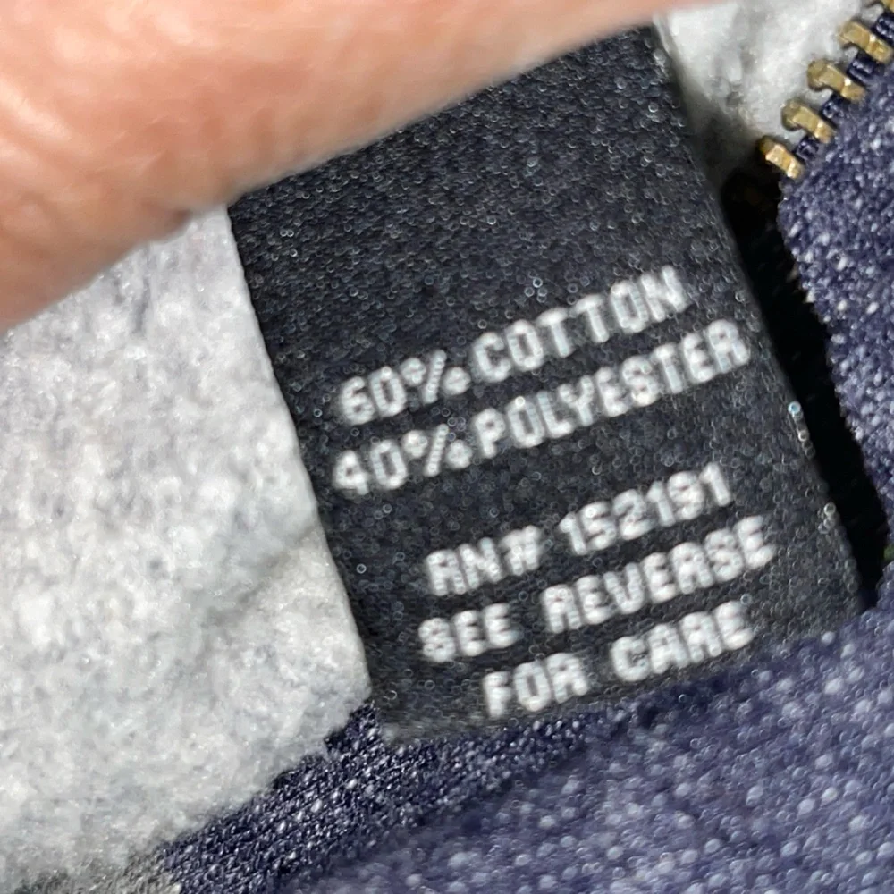 Men’s Knickerbocker Vintage Design blue/gray striped full-zip hoodie. SZ- XL GUC - Picture 6 of 8